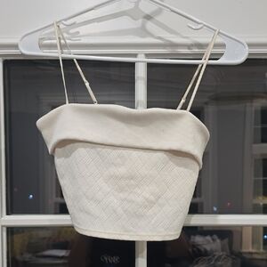 Alo Cream Off-Shoulder Women's Top